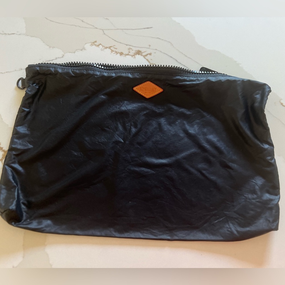 MZ WALLACE NAVY LARGE NYLON COSMETIC POUCH